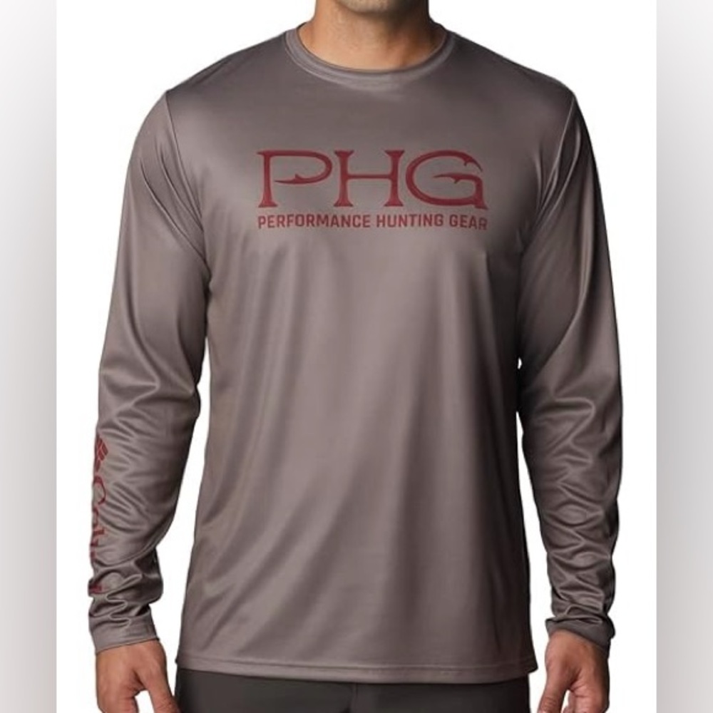 COPY - Columbia PHG charcoal gray Long Sleeve Shirt XXL